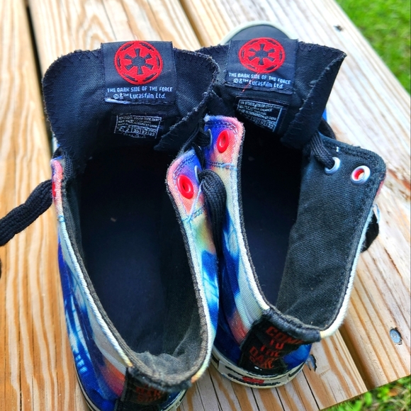 STAR WARS, LIMITED EDITION Dark Side high top sketchers w memory foam insoles. - Picture 6 of 8